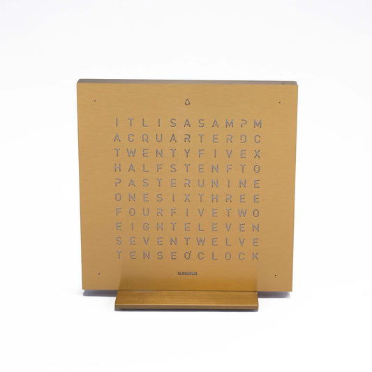 Touch English Clock - Gold