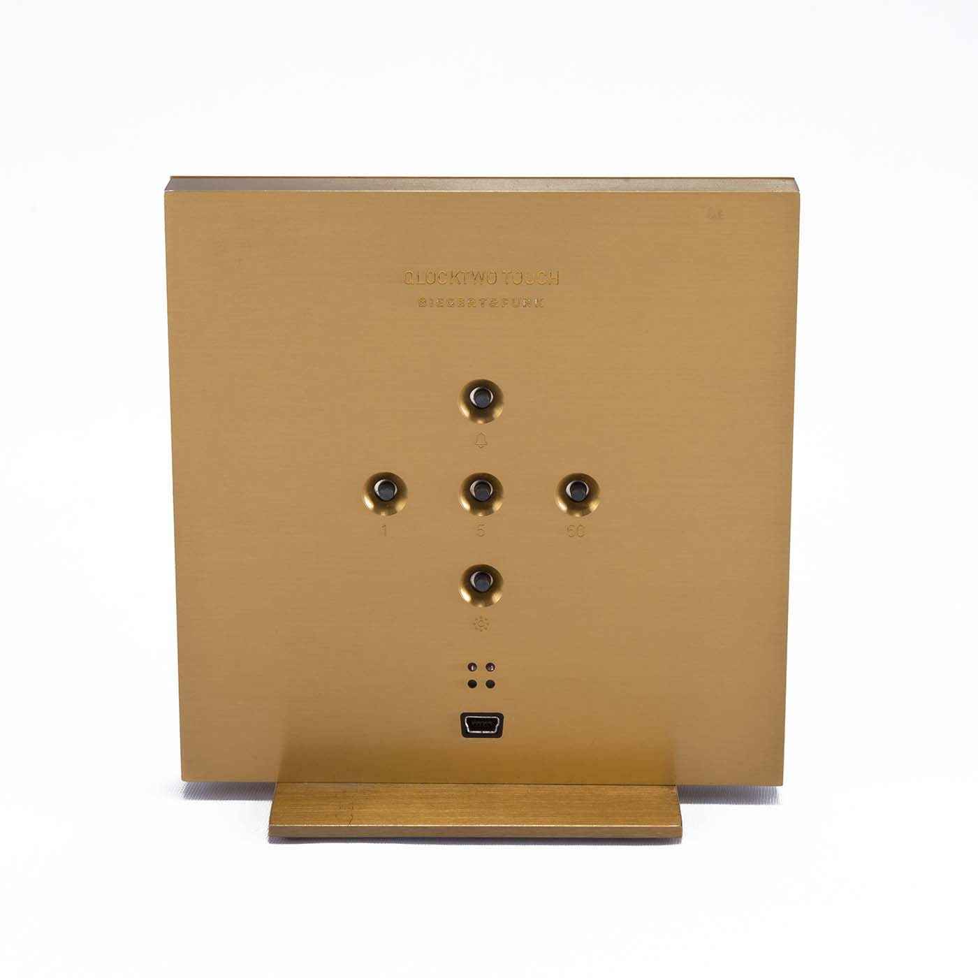 Touch English Clock - Gold
