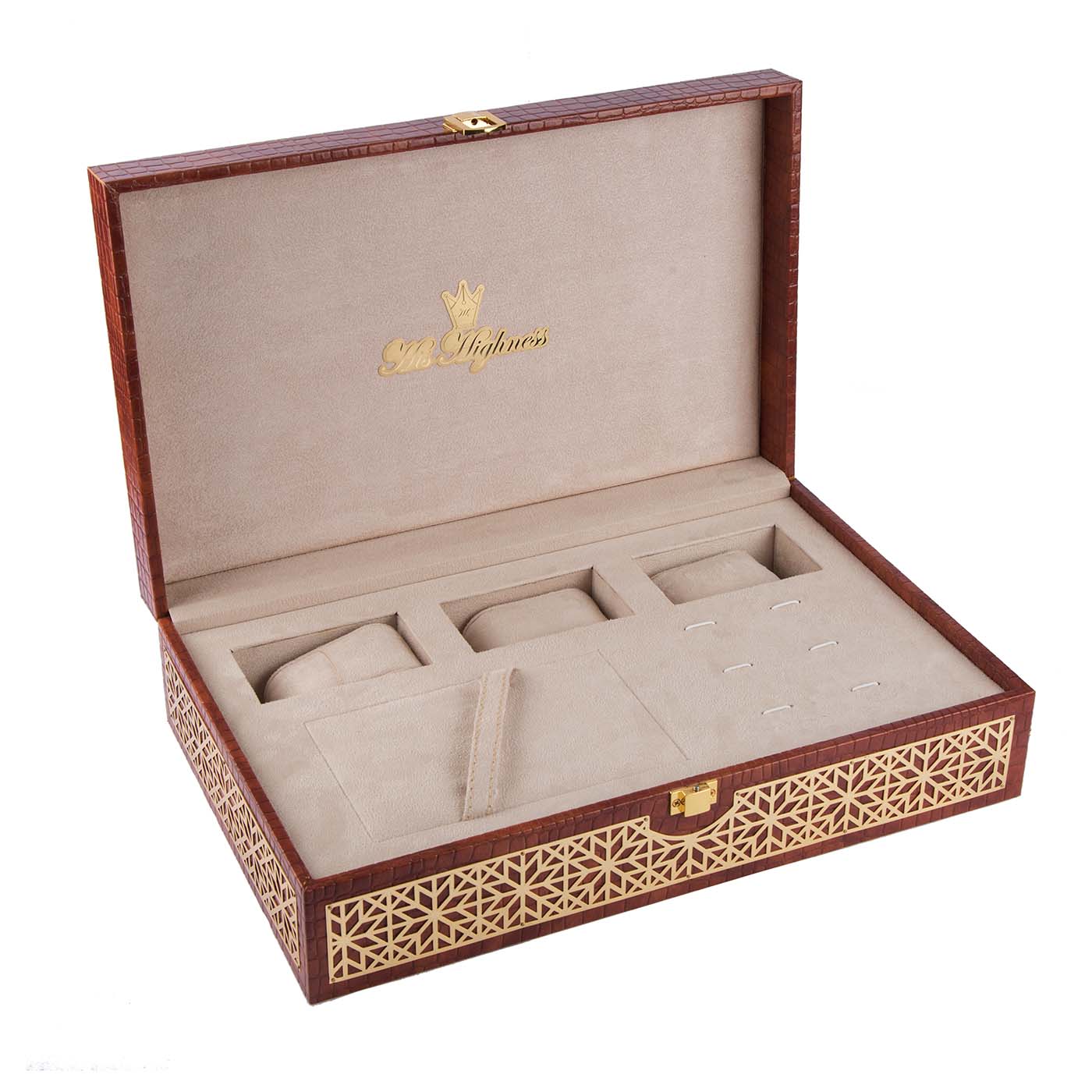 His Highness Medium watch box - Brown