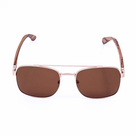 Qwood Glasses Stainless Steel and Ebony Wood