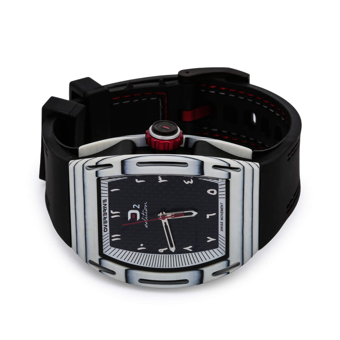 D2 Edition Arabic Watch - Black, Grey & White