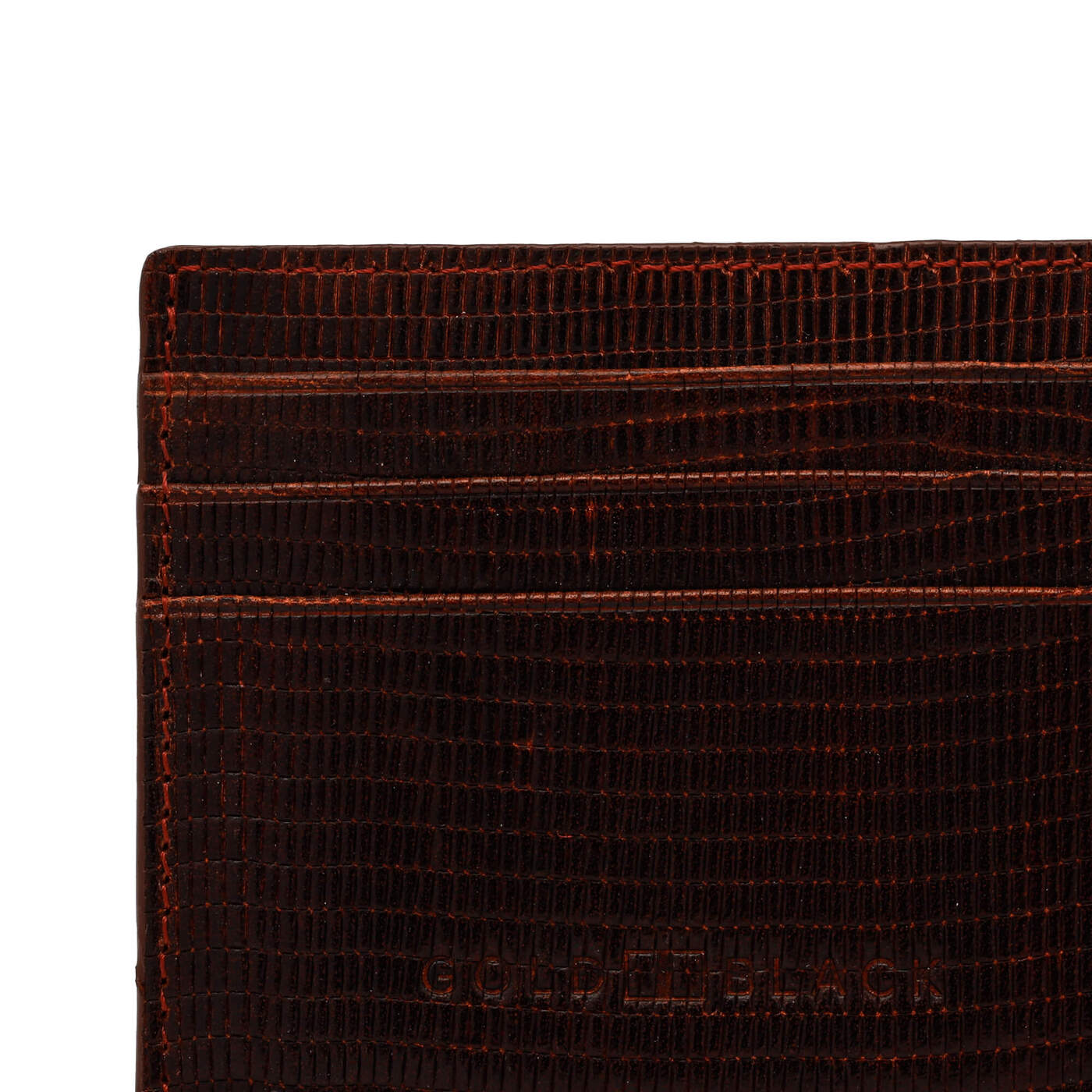 Card Holder Lizard Bordeaux