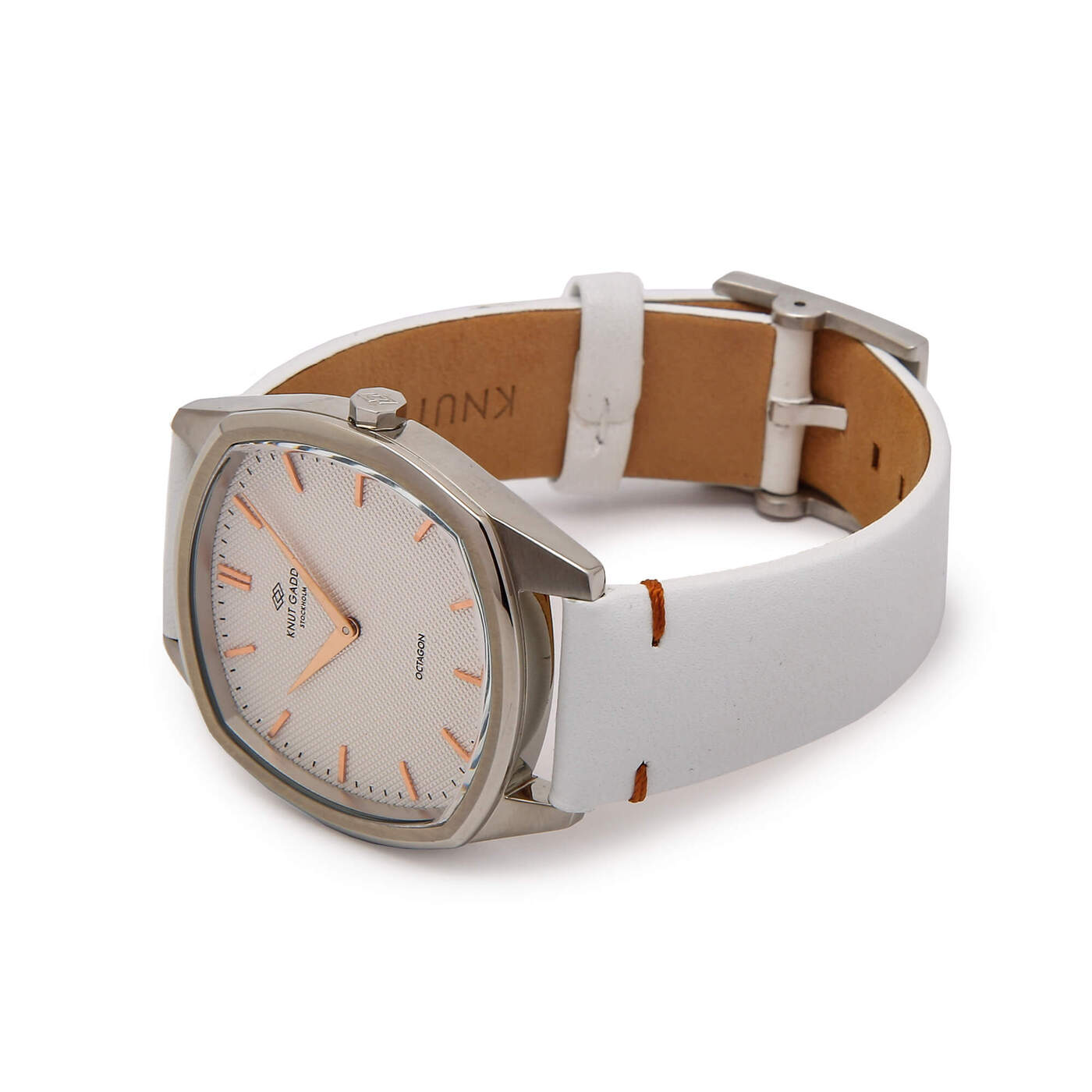 Octagon White Watch