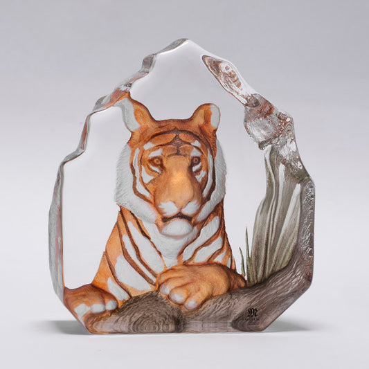 Tiger Glass Decor