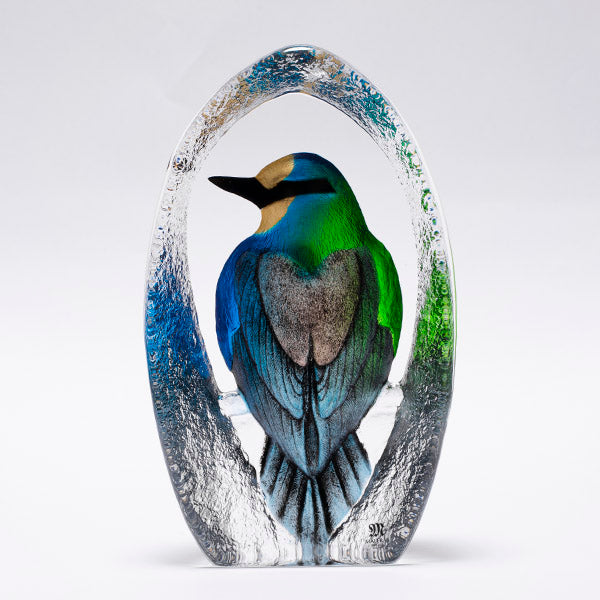Blue Colorina Glass Decor