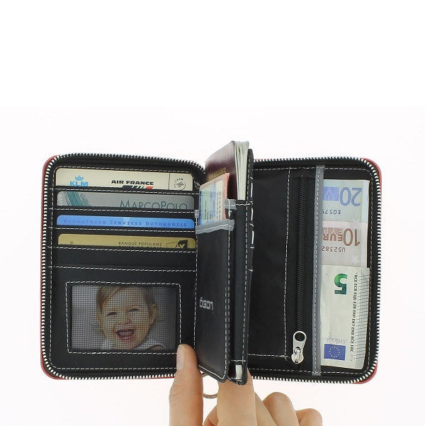 Quilted Passport Wallet - Rosegold