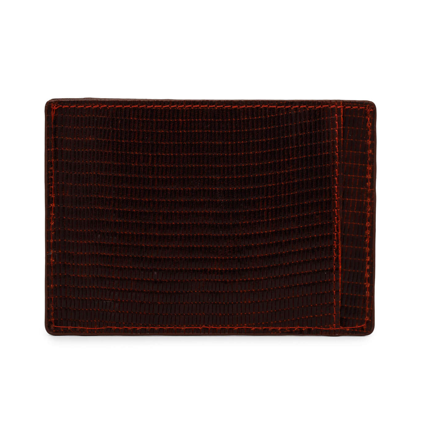 Card Holder Lizard Bordeaux