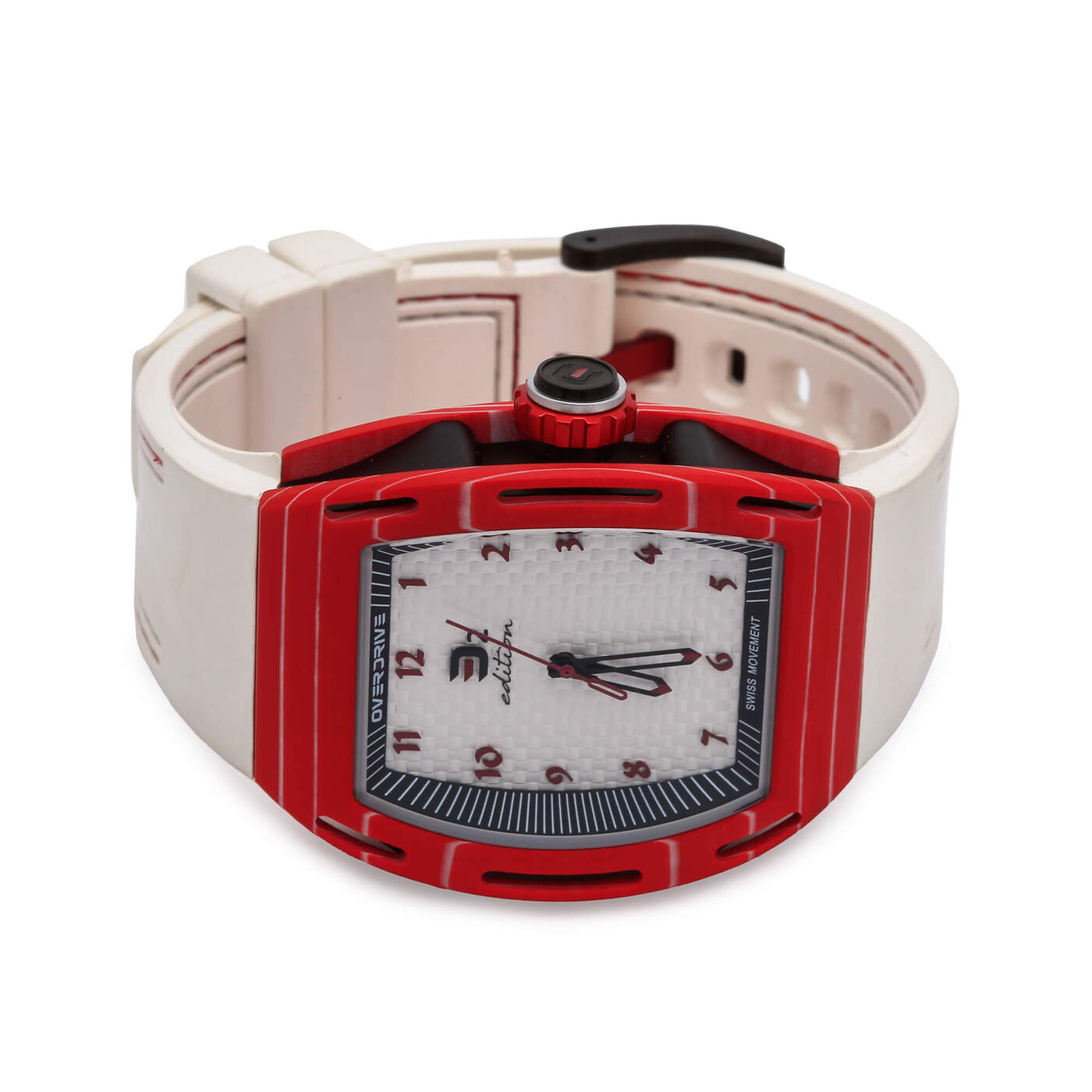D2 Edition English Watch - Red & White