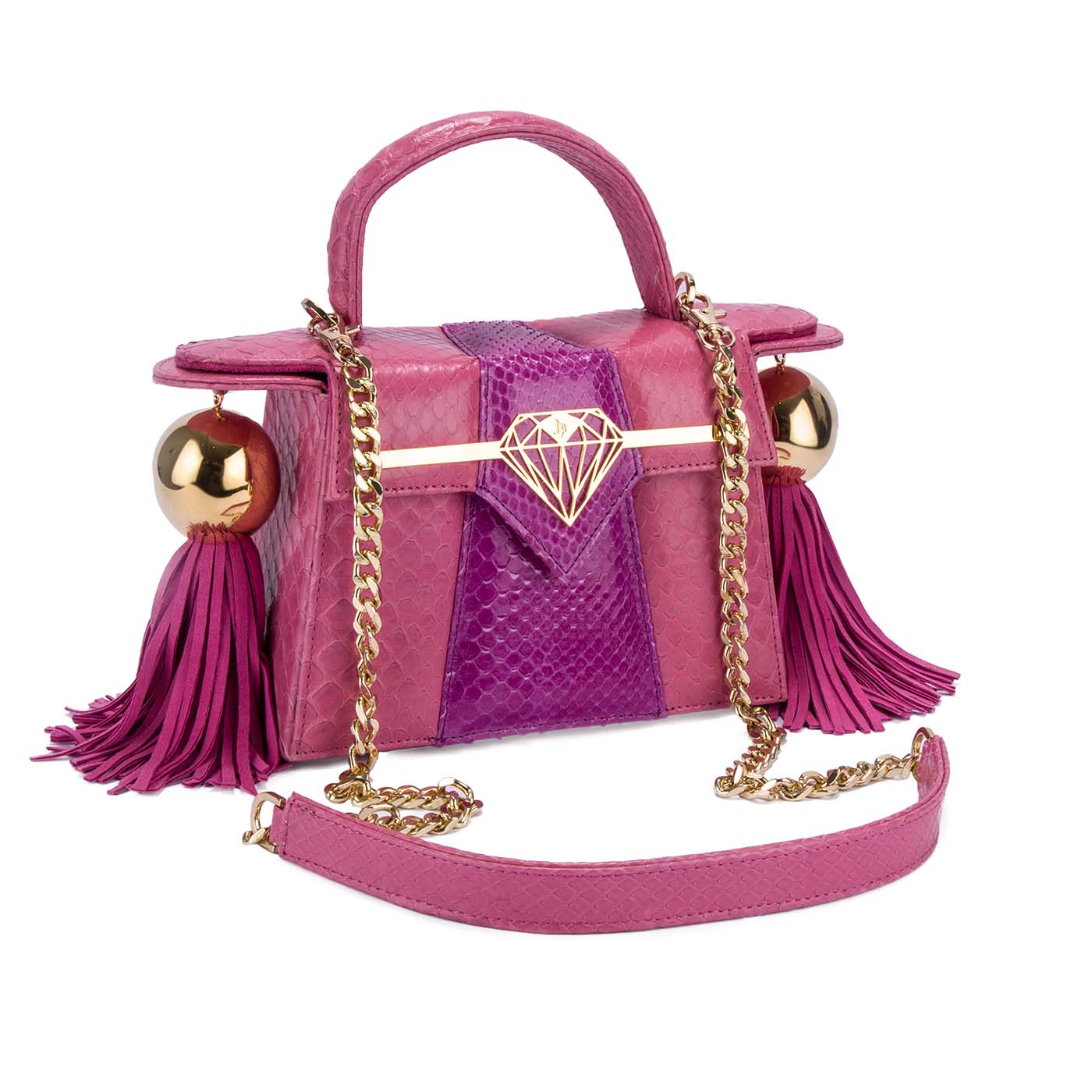 Emma Bag - Pink Python
