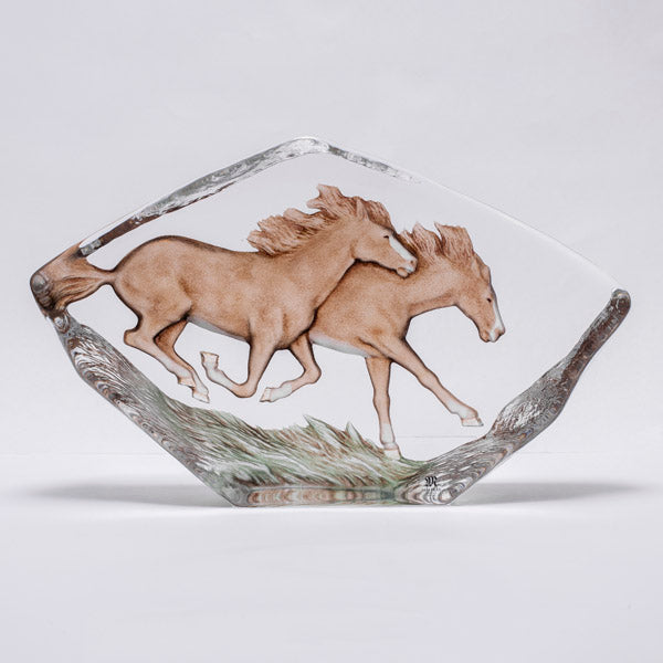 Large Horse Glass Decor