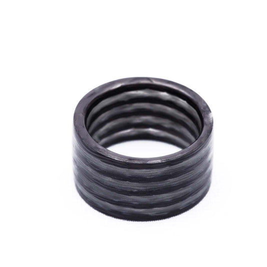 Carbon-Fi Ring blue aurora