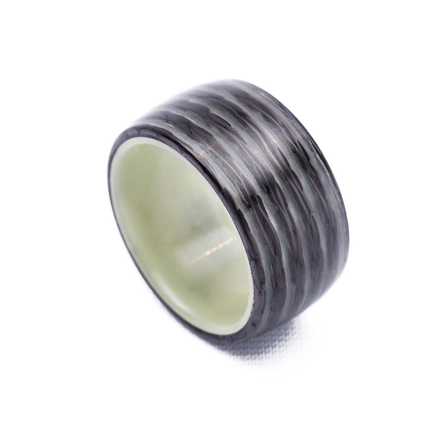 Carbon-Fi Ring Green Satum