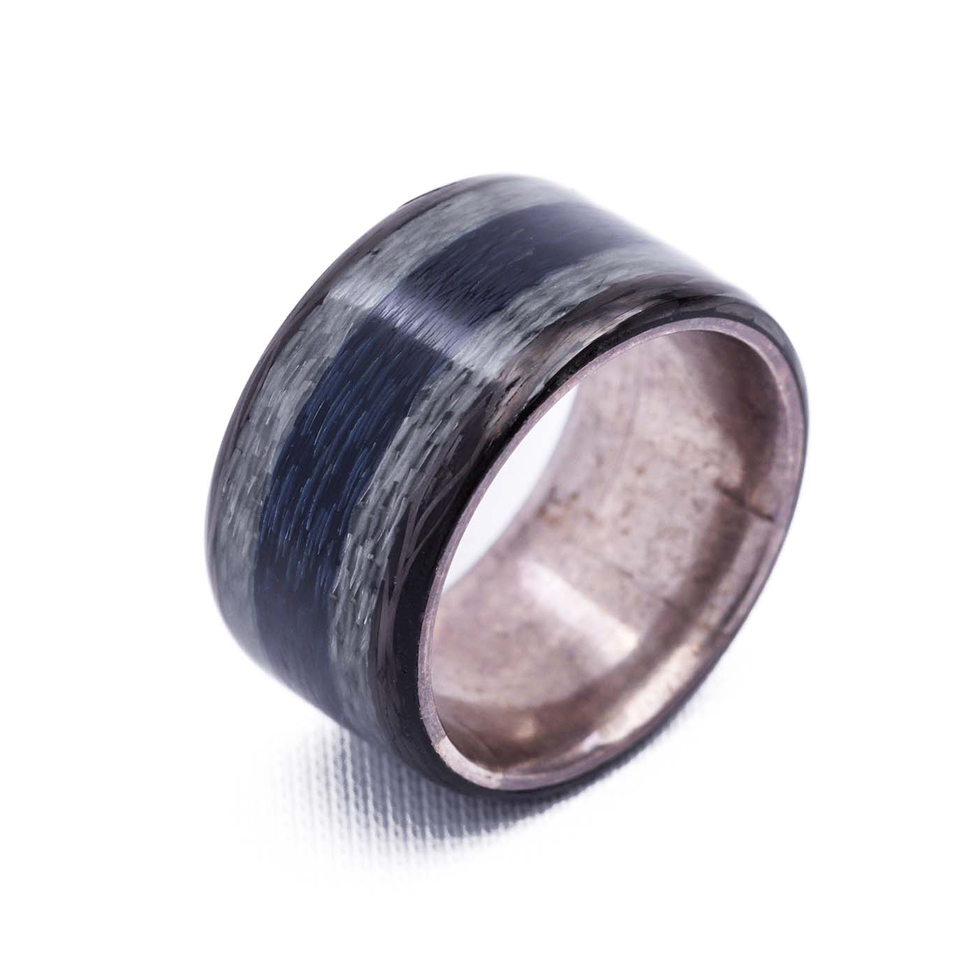 Carbon-Fi Ring black silver blue