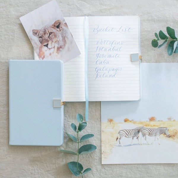 Notebook Blue & Gold A6
