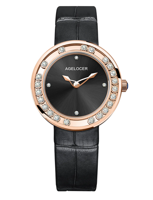 Agelocer Quartz watch Baikal black