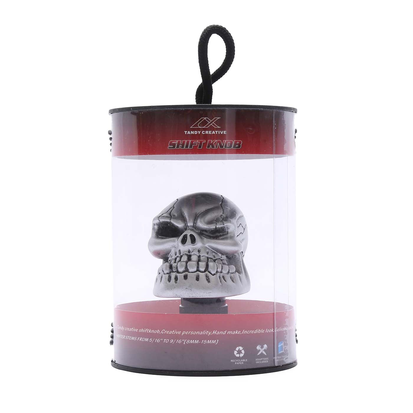 Car Gear Knob Skeleton Silver