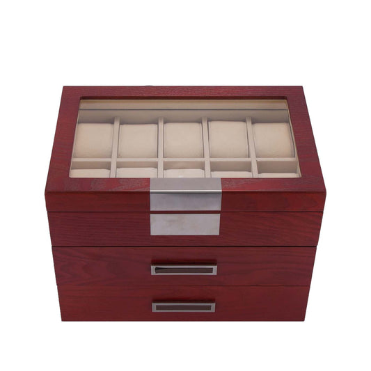 30 Slot Wooden Watch Box