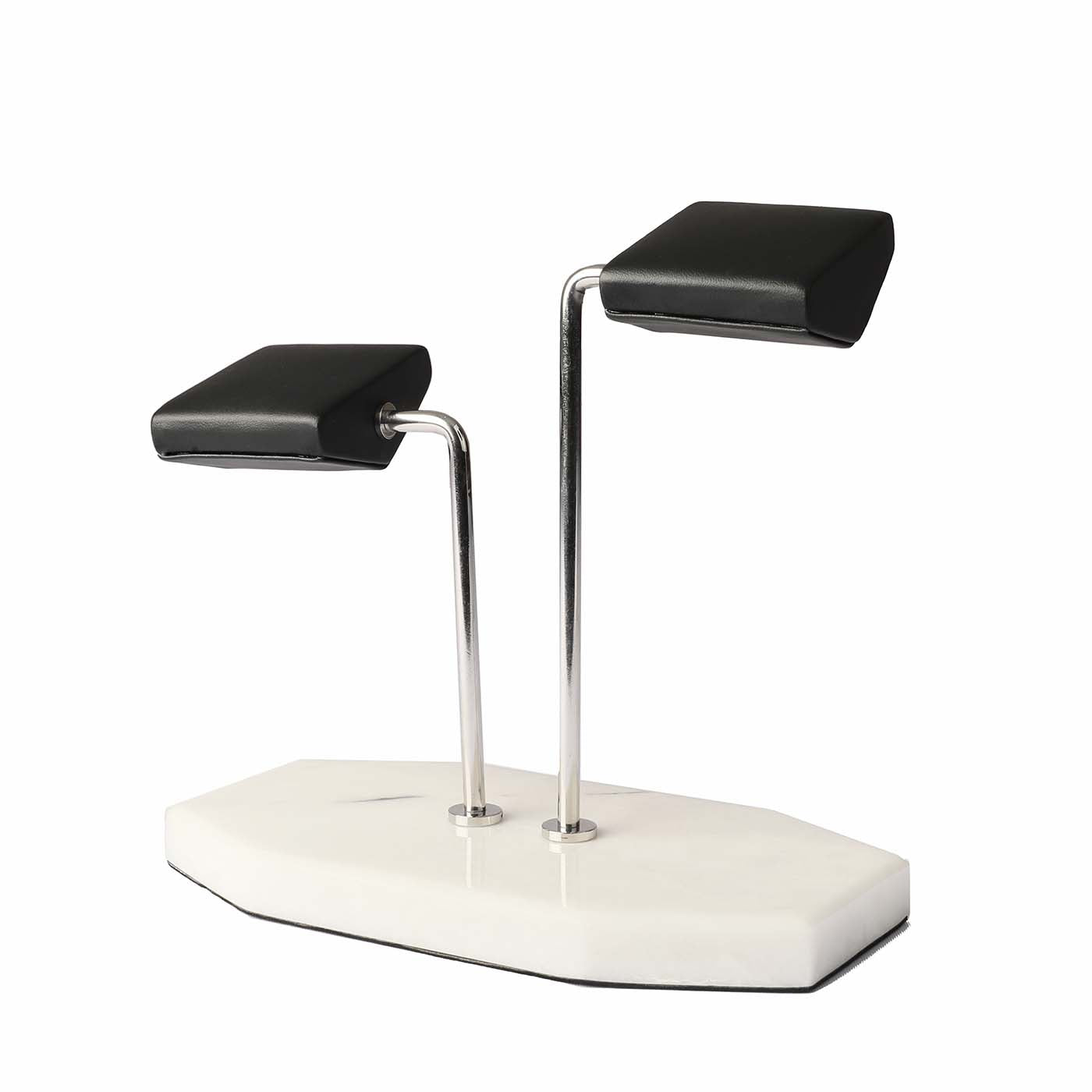 Watch Stand White Marble Double Handle