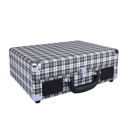 Bluetooth Suitcase turntable white and black