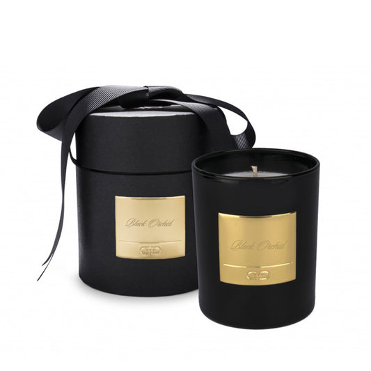 Black Orchid Black & Gold Candle