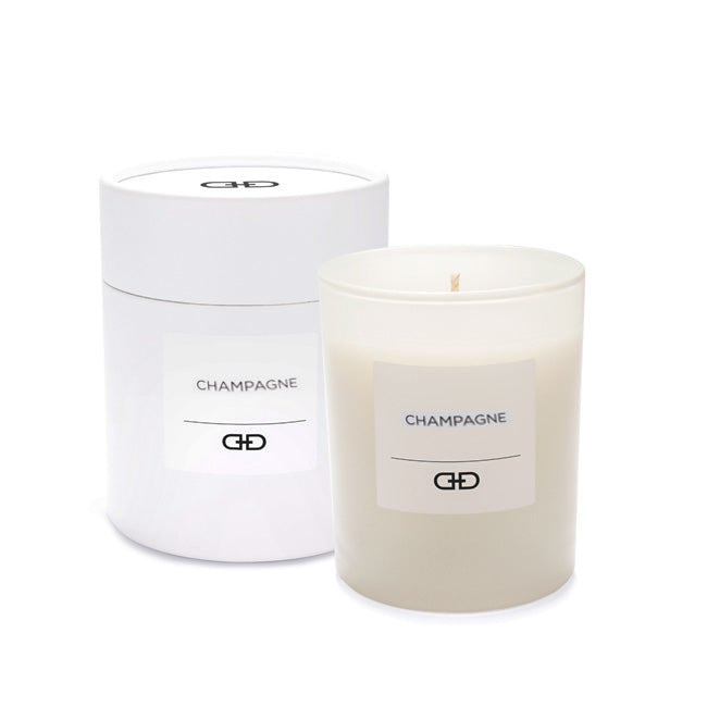 Champagne Black & White Candle