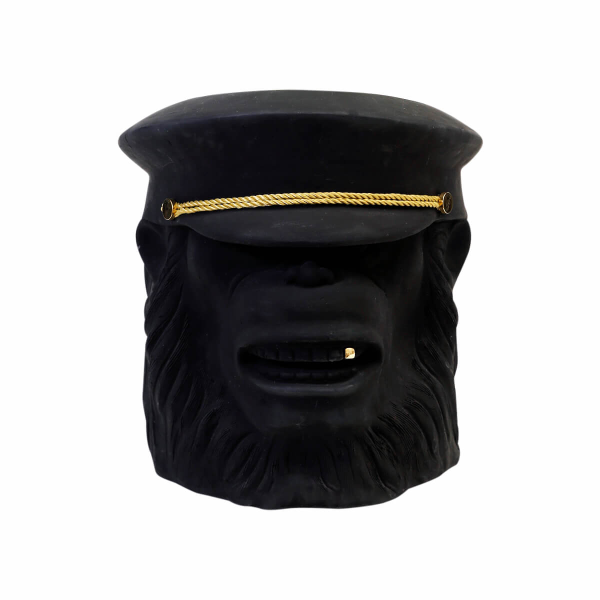 Monkey Face Pot Black Big