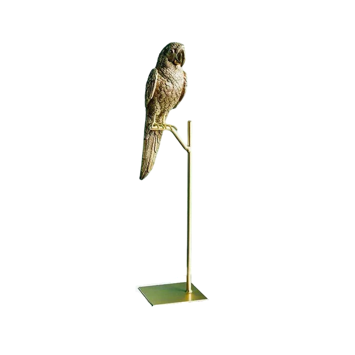 Minimalist Gold Parrot Decor