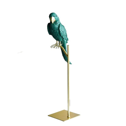 Minimalist Green Parrot Decor