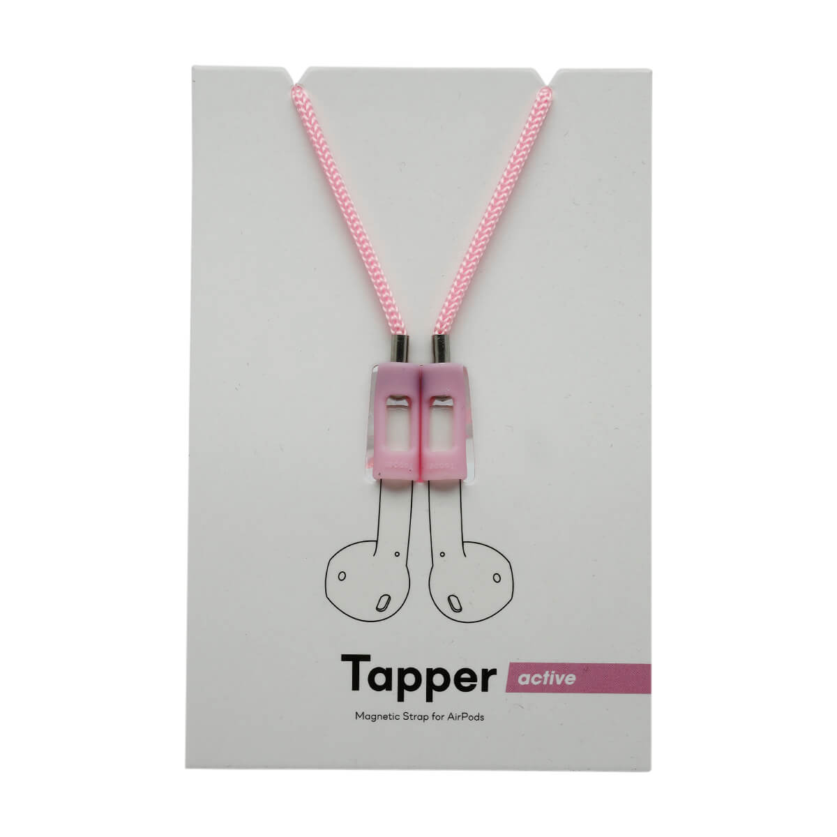 Magnetic Nylon Strap for Airpods Pink