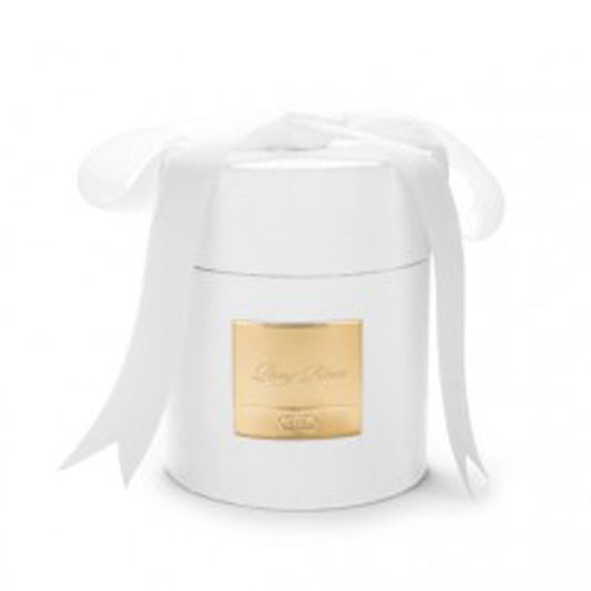 Peony Bloom White & Gold Candle