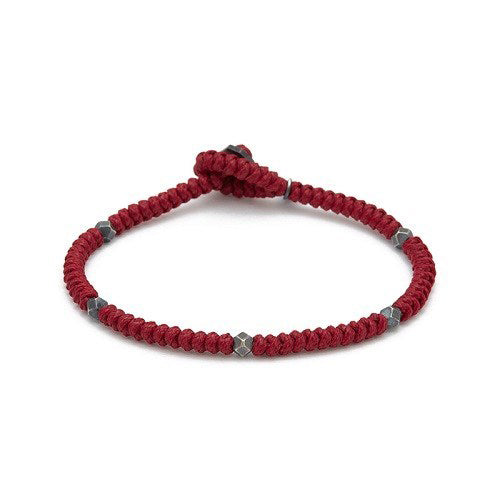 Snake Knot Bracelet Claret Red