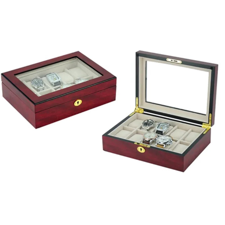 10 Slots Wooden Watch box
