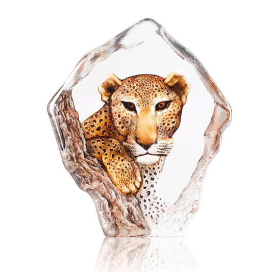 Leopard Glass Decor