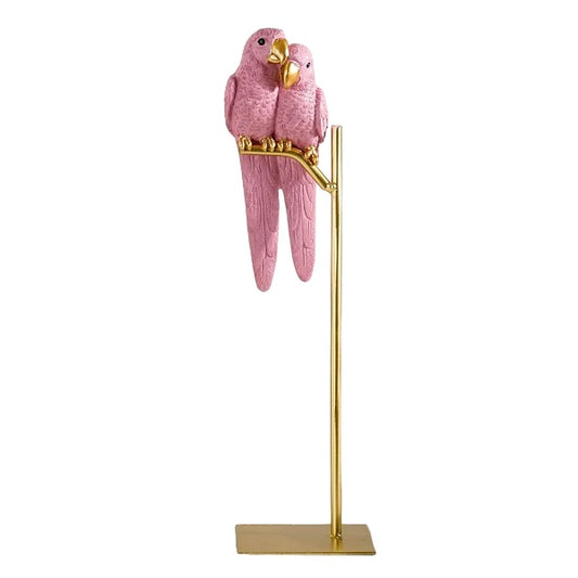 Two Pink Parrot Decor