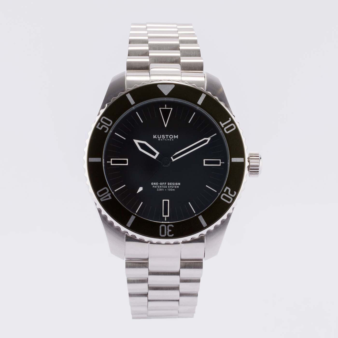 Kustom Watch Mark 1 Silver Blue Base