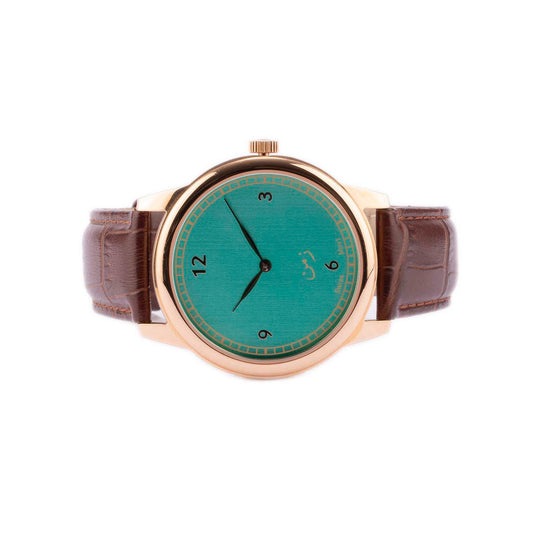 Zaman The Classic Green in Rose Gold