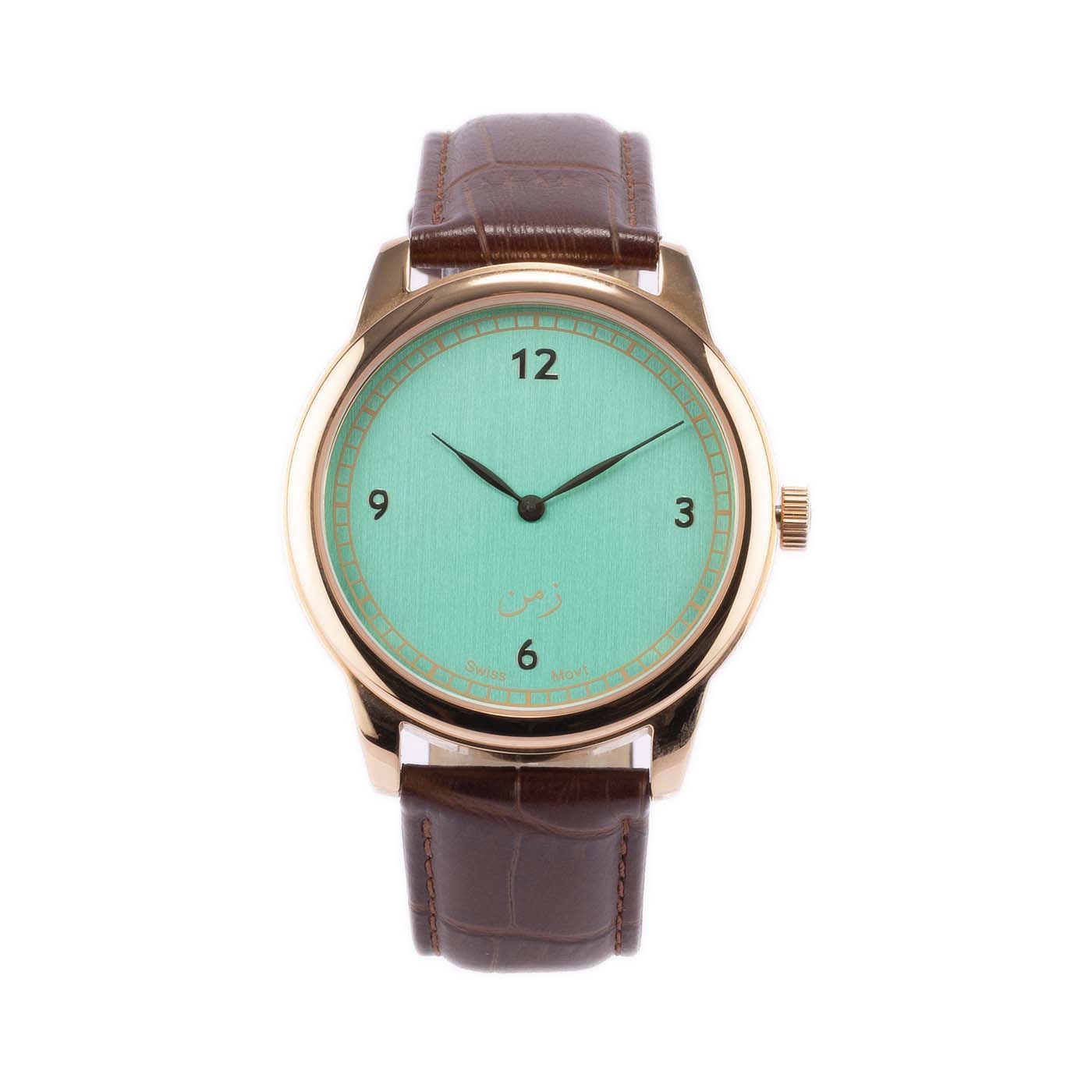 Zaman The Classic Green in Rose Gold