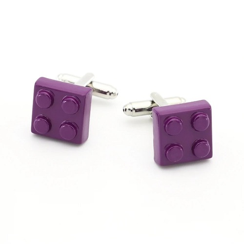 Purple Lego Cufflinks