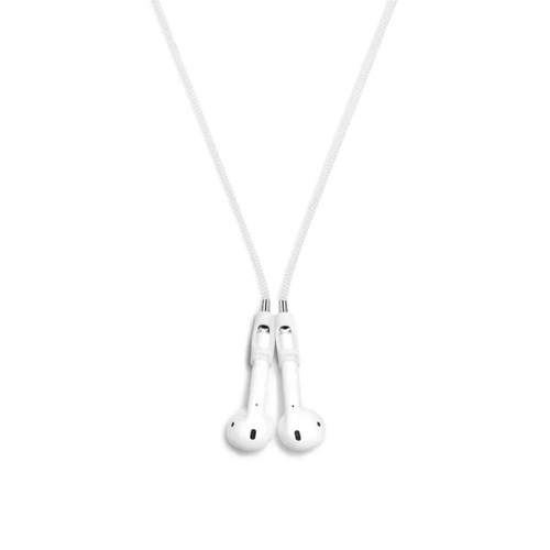 Magnetic Nylon Strap for Airpods White