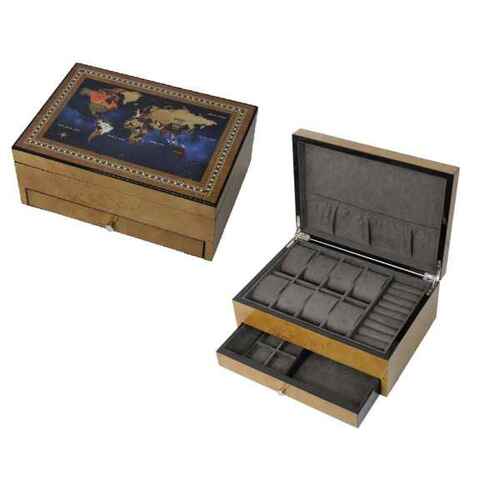 Wooden Watch/ Cufflinks/ Sunglasses/ Jewelry Box With A Drawer
