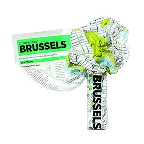 Crumpled City Map Brussels