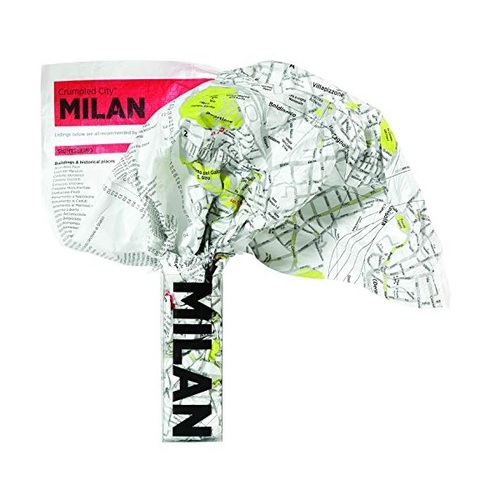 Crumpled City Map Milan