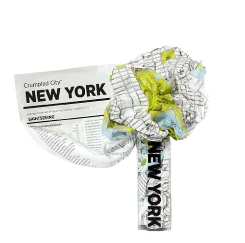 Crumpled City Map New York