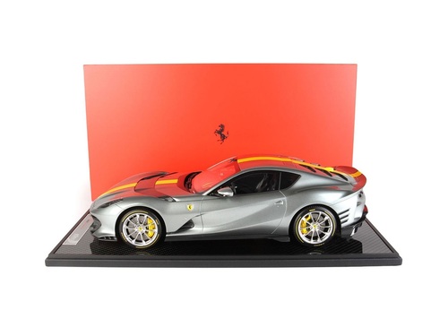 Ferrari 812 Competizione Metallic Coburn Grey Car Model