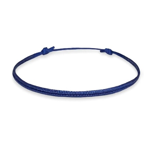 Adjustable Blue Nylon Bracelet
