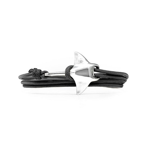 Manta Ray Bracelet Silver/Black Dusk