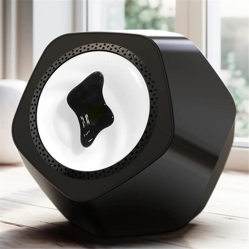 Black Ferrofluid Bluetooth Speaker With Music Visaualizer