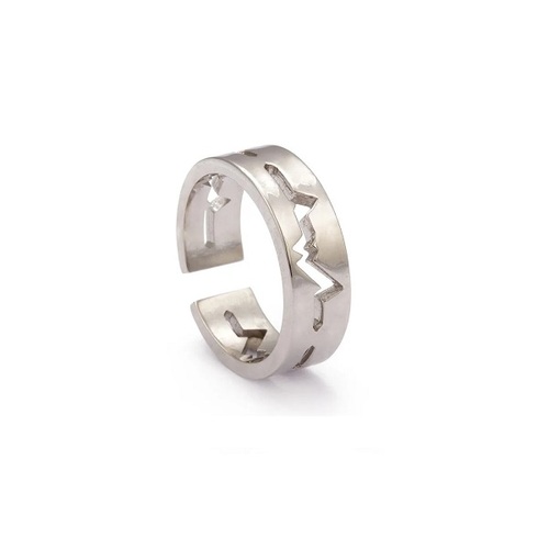 Pulse Ring in Silver