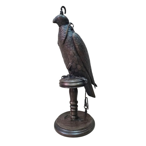 Falcon on Bench