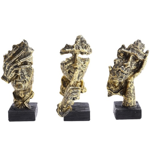 3 pc Resin Sculptures